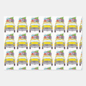 New York Yellow Cab Taxi Weihnachtsgeschenke Geschenkpapier Set (Vorderseite 3)