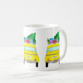New York Yellow Cab Taxi Weihnachtsgeschenke Kaffeetasse (VorderseiteRechts)