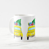 New York Yellow Cab Taxi Weihnachtsgeschenke Kaffeetasse (Vorderseite Links)