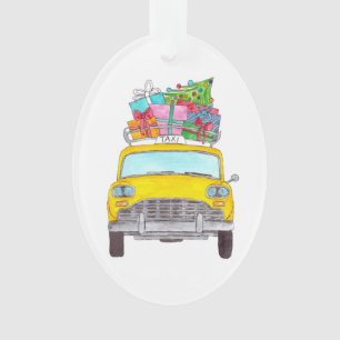 New York Yellow Cab Taxi Weihnachtsgeschenke Ornament