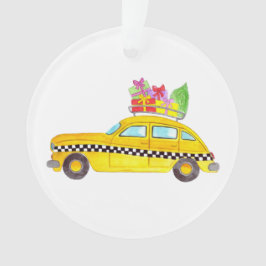 New York Yellow Cab Taxi Weihnachtsgeschenke Ornament