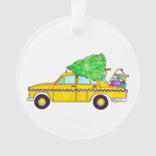 New York Yellow Cab Taxi Weihnachtsgeschenke Ornament