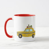 New York Yellow Cab Taxi Weihnachtsgeschenke Tasse (Links)