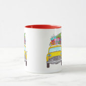 New York Yellow Cab Taxi Weihnachtsgeschenke Tasse (Zentrum)