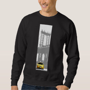 New York Yellow Taxi Brooklyn Mens Bekleidung Sweatshirt