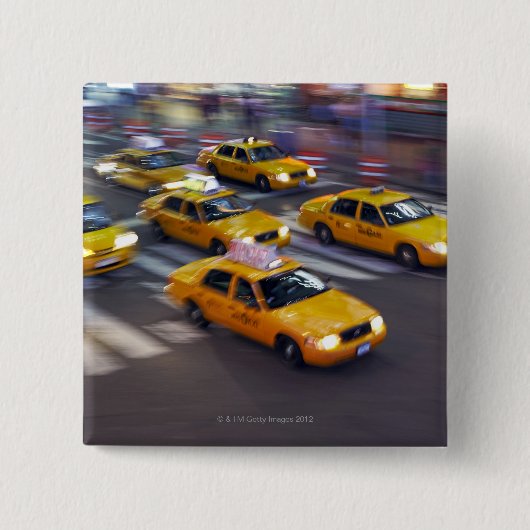 New York Yellow Taxi Button (Vorderseite)