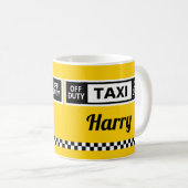 New York Yellow Taxi Cab Fun Retirement Kaffeetasse (VorderseiteRechts)
