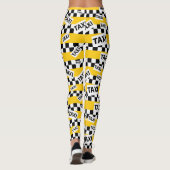 New York Yellow Taxi Cab Muster Leggings (Rückseite)