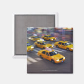 New York Yellow Taxi Magnet (Vorderseite/Rückseite)