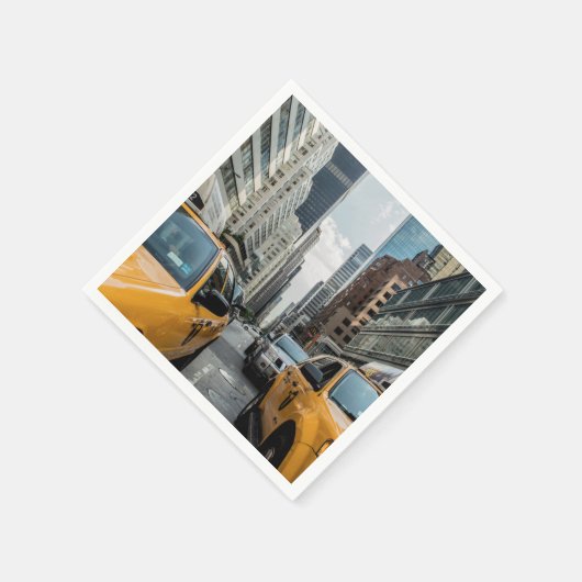New York Yellow Taxi Serviette (Ecke)