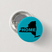 New York Zuhause Button Abzeichen Staaten (Vorne & Hinten)