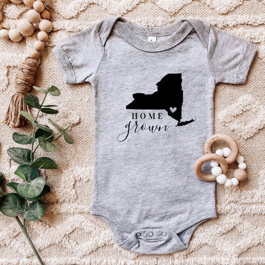 New York Zuhause Grown Staat T-Shirt Baby Strampler