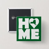 New York Zuhause Heart Staat Button Abzeichen Butt (Vorne & Hinten)