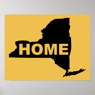 New York Zuhause Poster Sign