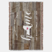 New York Zuhause Staat Personalisiert Wood Look Decke (Vorderseite Vertikal)