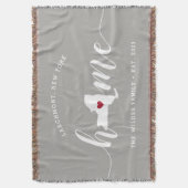 New York Zuhause Staaten Personalisiert Decke (Vorderseite Vertikal)