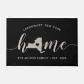 New York Zuhause Staaten Personalisiert Fußmatte (Vorderseite)