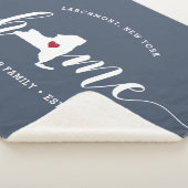 New York Zuhause Staaten Personalisiert Sherpadecke (3/4)