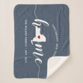 New York Zuhause Staaten Personalisiert Sherpadecke (Vorderseite)