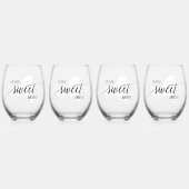 New York Zuhause Sweet Zuhause Weinglas Ohne Stiel (Vorderseite)