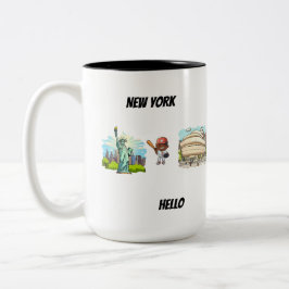 New York Zweifarbige Tasse