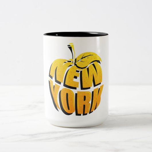 New York Zweifarbige Tasse (Mittel)