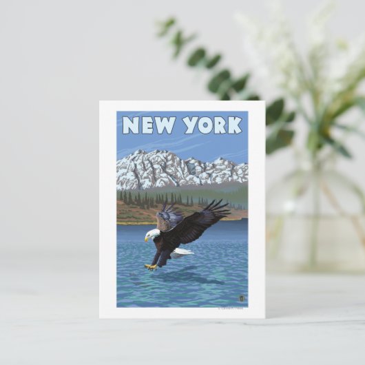 New YorkAdle Fishing Postkarte (Stehend Vorderseite)