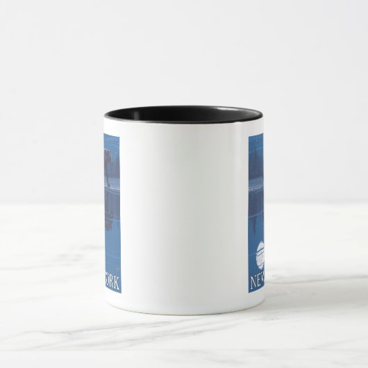 New YorkBear im Mondlicht Tasse (Zentrum)