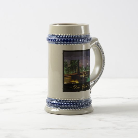 New- Yorkbier Stein Bierglas (VorderseiteRechts)