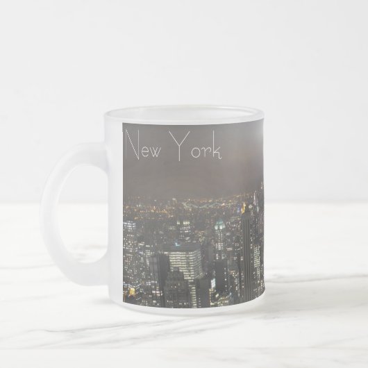 New- Yorkbier-Tassecityscape-New- YorknachtTassen Mattglastasse (Links)