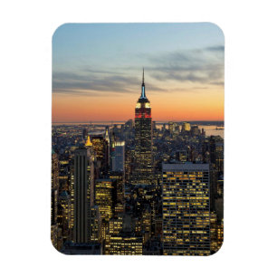 New- Yorkdämmerungs-Skyline Magnet