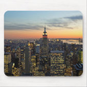 New- Yorkdämmerungs-Skyline Mousepad (Vorne)