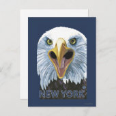 New YorkEagle Up Nah Postkarte (Vorne/Hinten)