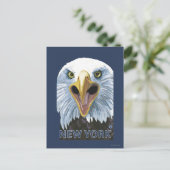 New YorkEagle Up Nah Postkarte (Stehend Vorderseite)