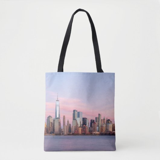 New Yorker Abend Skyline Tasche (Vorderseite)