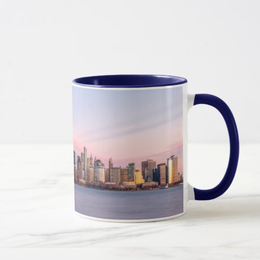New Yorker Abend Skyline Tasse (Rechts)