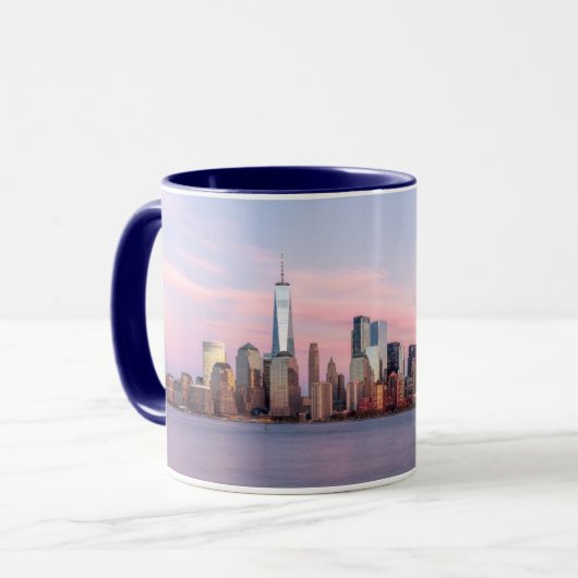 New Yorker Abend Skyline Tasse (Vorderseite Links)