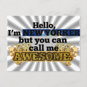 New Yorker, aber nennen Sie mich Phantastisch Postkarte