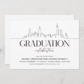 New Yorker Abschluss Einladung (Vorne/Hinten)