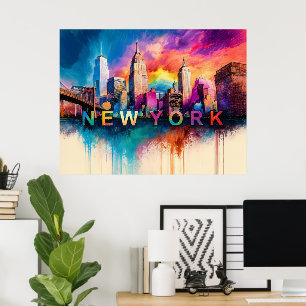 New Yorker abstrakte Kunst Poster