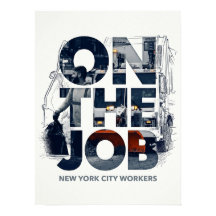 New Yorker Arbeiter bei der Arbeit