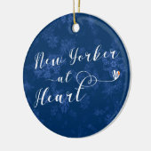 New Yorker at Heart Holiday Decoration, NYC Keramik Ornament (Links)