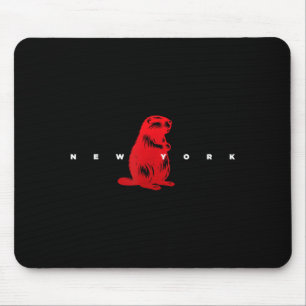 New Yorker Biber Wildtier Tier Silhouette Mousepad