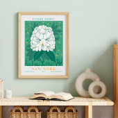 New Yorker Blumenmarkt Botanisch Poster