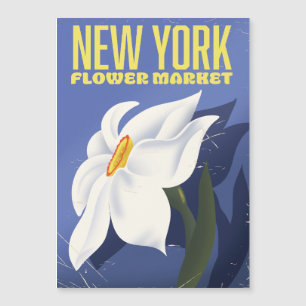New Yorker Blumenmarkt  Magnetkarte