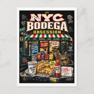 New Yorker Bodega Postkarte