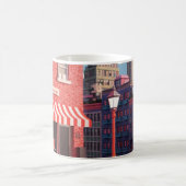 New Yorker Bodega-Taxi-Illustrationsposter Kaffeetasse (Mittel)