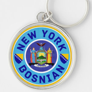 New Yorker bosnischer Amerikaner Keyring Schlüsselanhänger