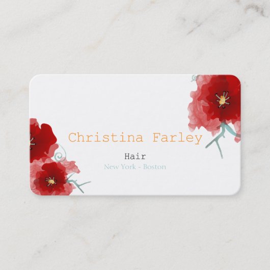 New Yorker Bostoner Halle Visitenkarte (Vorderseite)