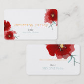 New Yorker Bostoner Halle Visitenkarte (Vorne/Hinten)